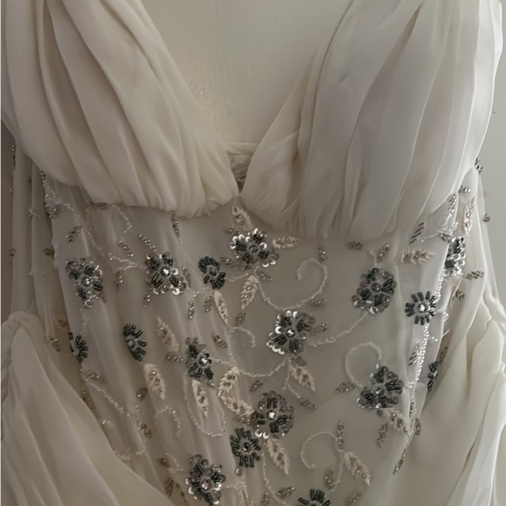 Wedding/Evening formal dress. Never worn or altered. Size XL.  gorgeous beading